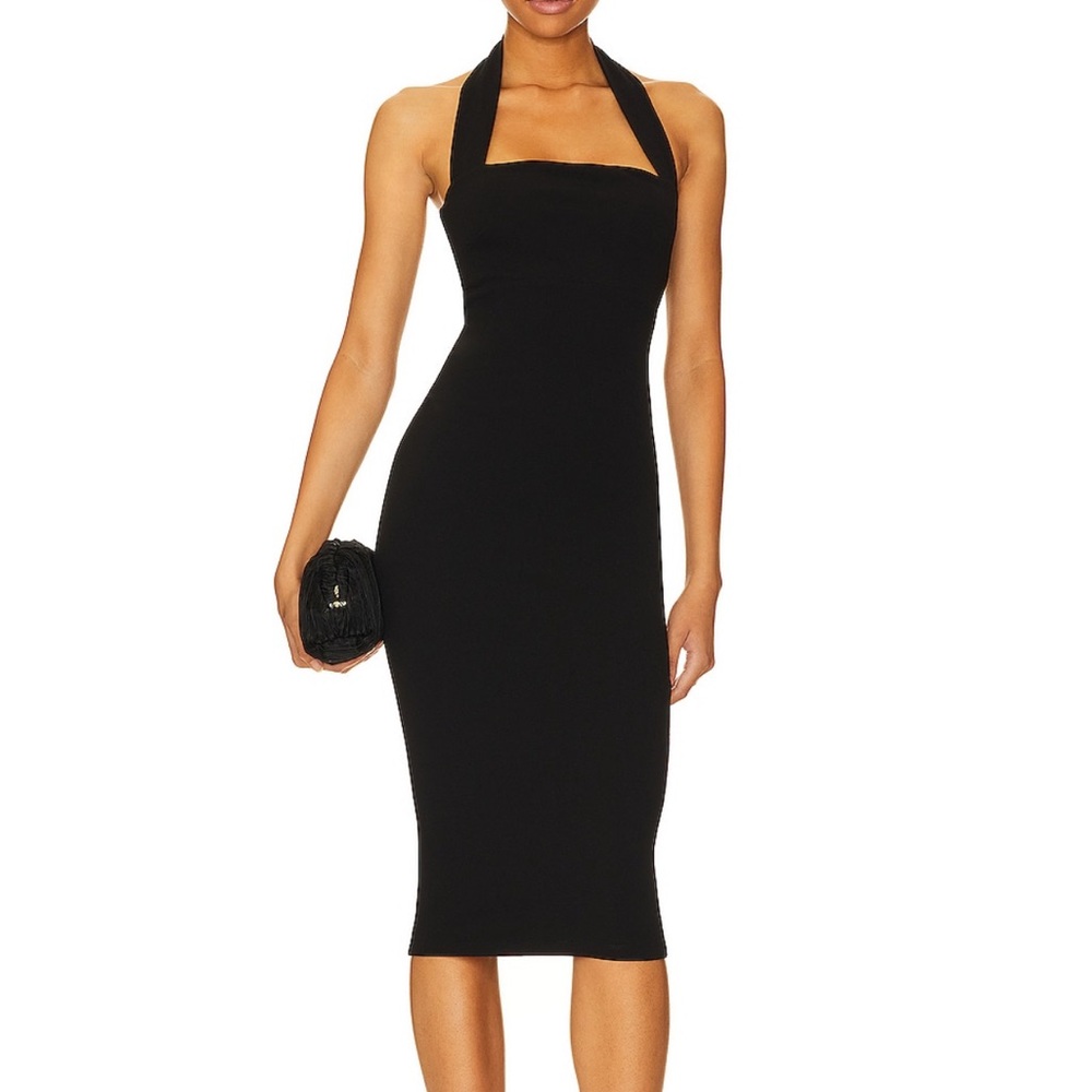 Nookie Black Midi Halter Dress